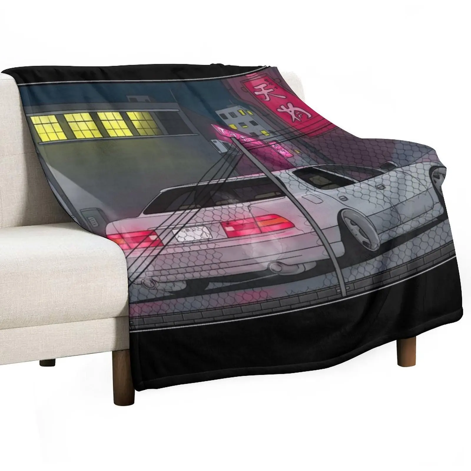 LS400 VIP car scene Throw Blanket Weighted Hairy Sofa Throw Blankets