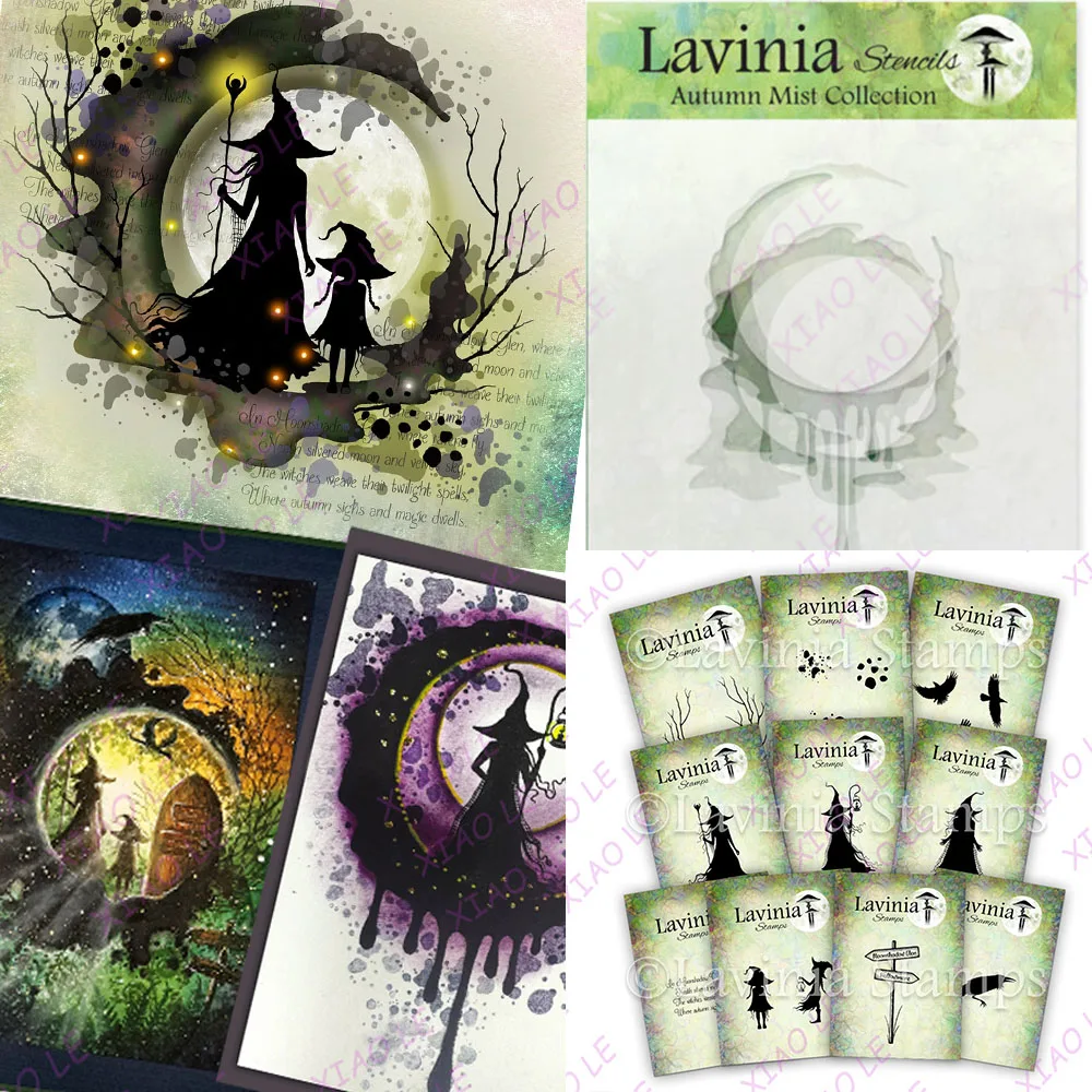 

Halloween Stamp Witch Clear Stamps Stencils for Scrapbooking Stamp Photo Album Decorative Embossing DIY Paper Cards Making