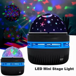 USB Star Projector Night Light Projection Lamp Bedroom Automatic Rotating Room Lighting Lamp for Home Theater Christmas Decor