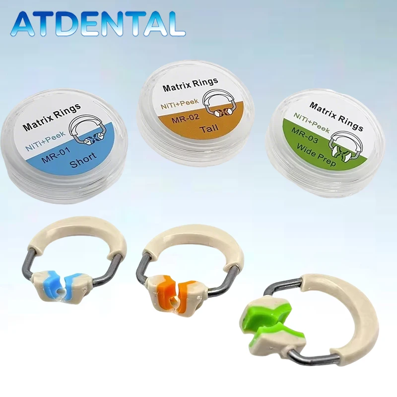

3pcs Dental Matrix Bands Clip Rings System, Sectional Matrix Kit Dental Tools for Tooth Restoration Dentistry