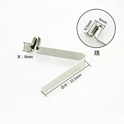 YYT 10 Buah V-shaped Spring Buckle 6Mm Spring Buckle Steel Sheet Stainless Steel Vertical Spring Sheet