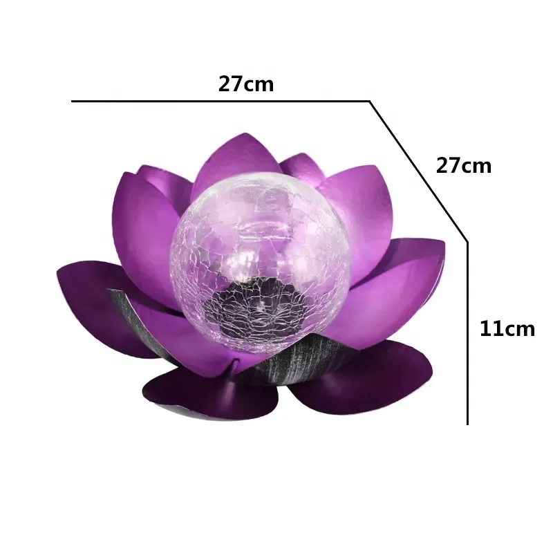 for  Solar Garden Light Outdoor Lawn Decoration Landscape Low Voltage Charging Iron Flower LED Channel Patio Light