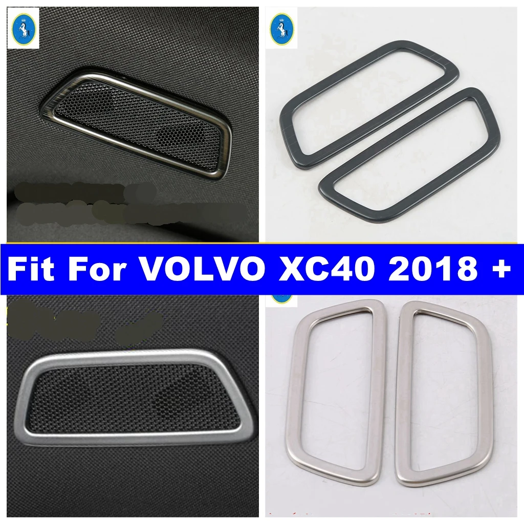 

Auto Front Roof Stereo Speaker Audio Loudspeaker Sound Decor Frame Cover Trim For VOLVO XC40 2018 - 2024 Interior Accessories