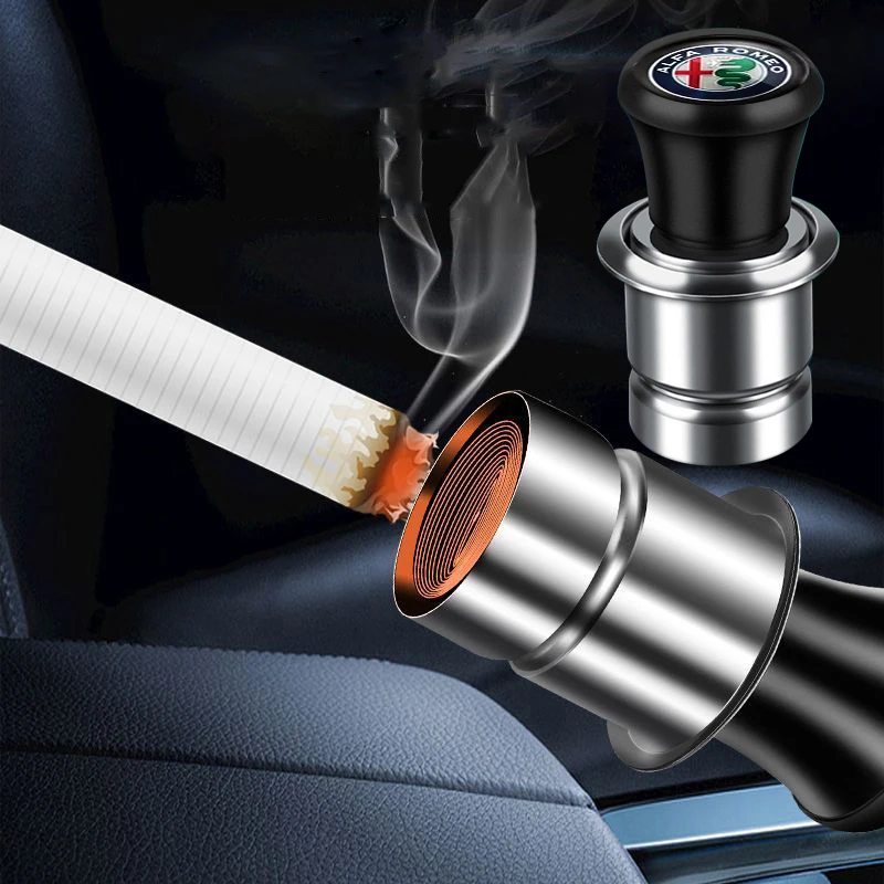 12V Automatic U-shaped Slot Socket Car Cigarette Lighter Ignition for Alfa Romeo 155 159 Mito Giulia Brera Spider Giulietta 147