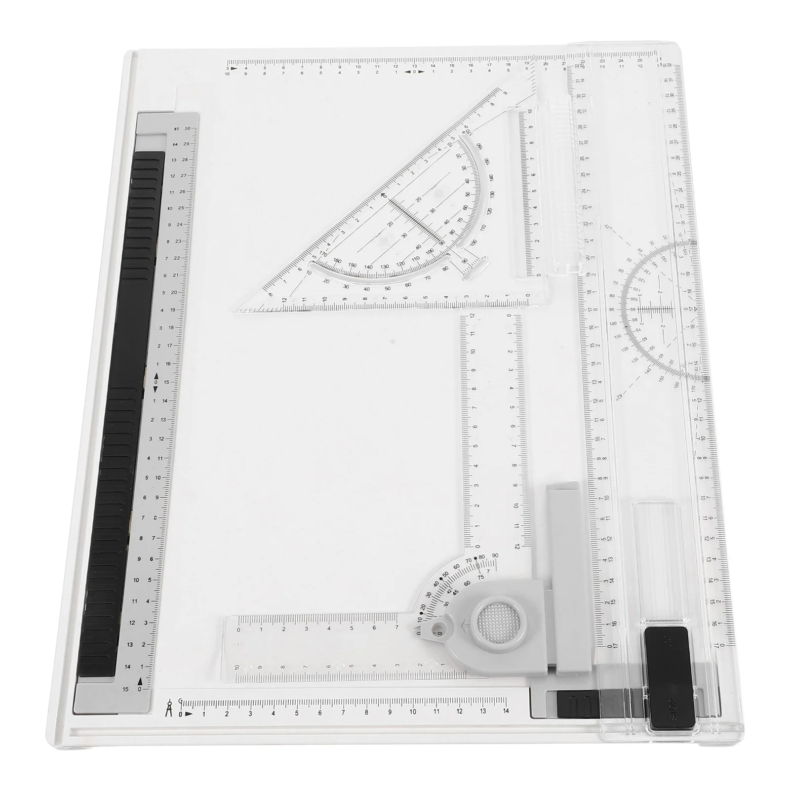 مجموعة واحدة من لوحة الرسم المحمولة مقاس A4، مجموعة أدوات صياغة متعددة الوظائف، موازين دقيقة، مساطر رسم العمارة، استخدام السفر في الهواء الطلق