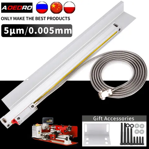 최고의 품질 고정밀 0.005mm 선형 스케일 ABZ 5 마이크론 DRO 인코더 850mm 900mm 950mm 1000mm 광학 격자 눈금자
