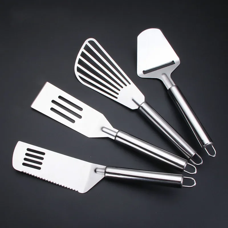 High Quality Stainless Steel Cheese Grater Slicer Steak Pizza Shovel Multi-Purpose Flipper Steak Shovel Cooking Kitchen Gadget