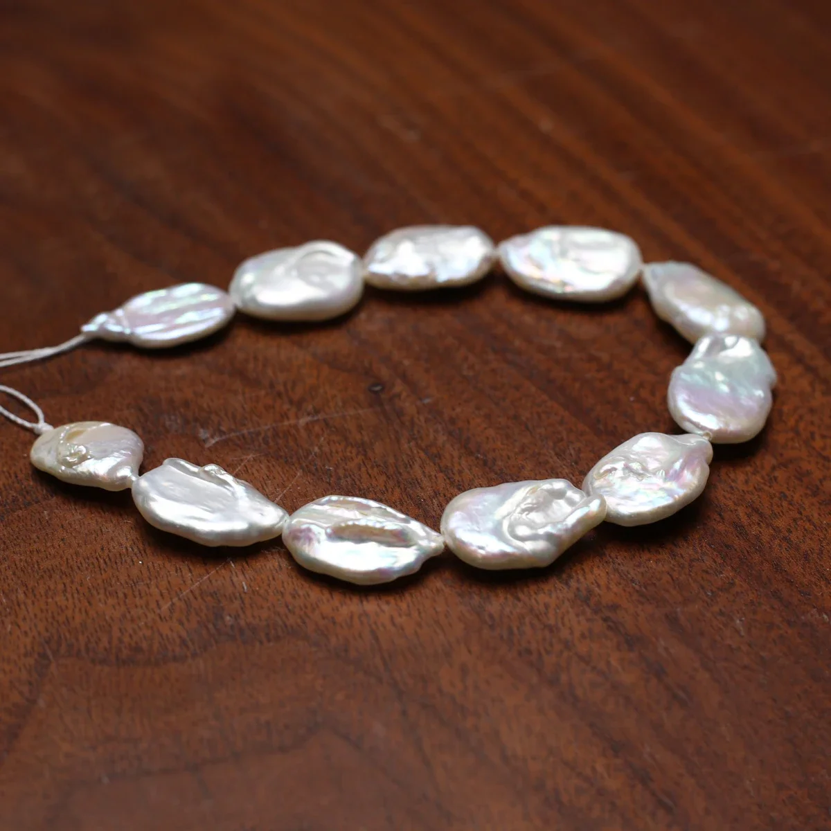 13x18mm4A 18cm High-Luster Natural Freshwater White Pearl Baroque Loose Rare Bead Jewelry Make DIY Necklace Bracelet Accessories