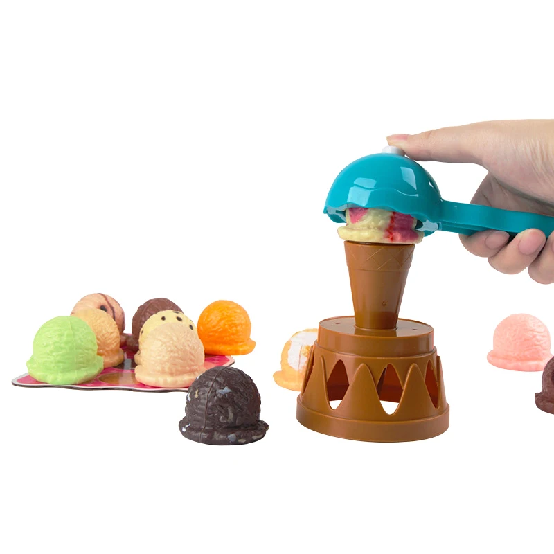

Educational Toys For Baby Gifts Children Simulation Food Kitchen Props Ice Cream Stack Up Play Kids Pretend Play Toys