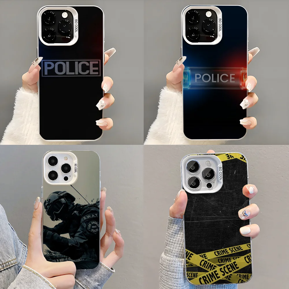 

Police FBI ID Card Phone Case Phone Case For iPhone 14 16 15 11 12 13 Pro Max Mini Plus Shockproof Cover