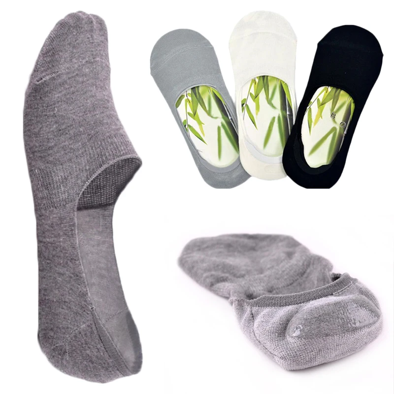 6pcs=3Pair/lot Fashion Men Boat Socks Summer Autumn Non-slip Silicone Invisible Cotton Socks Male Ankle Sock Slippers Low Cut