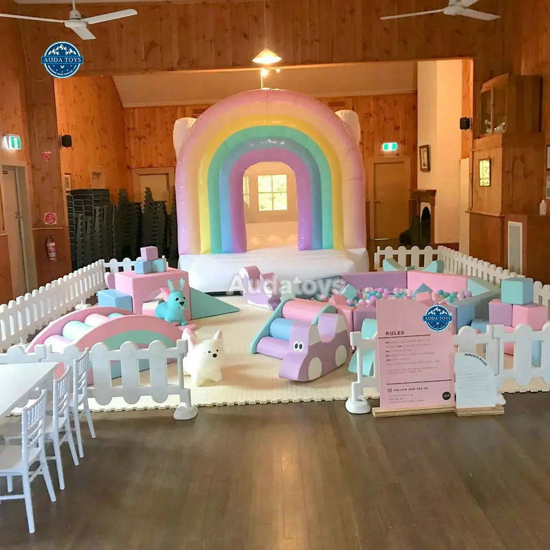 

Mobile Commercial Softplay Playground Kids Area Play Area Pastel Color Soft Play For Toddlers