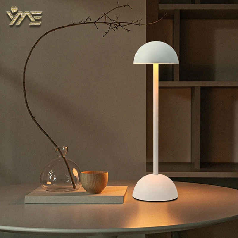 Mushroom Lamp LED Metal Wireless Touch Switch Desk Lamp for Bedroom Bedside Matte Atmosphere Night Light Table Lamp LED Light