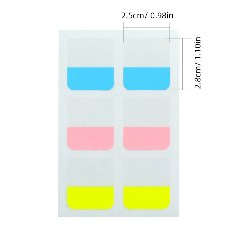 

8 Sheets Rainbow Index Stickers Color Coded Self Stick Notes Effortless Write Peel and Stick Strong Hold No Residue Student