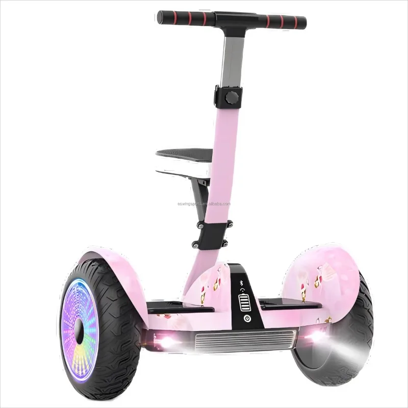 

Two-wheel App-controlled Self-balancing Electric Scooter with Dual Motors for Children and Adults with Hoverboard Seats
