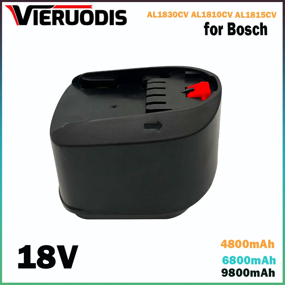 

For Bosch 18V 4800mAh Replacement Battery for PBA PSB PSR PST Rechargeable Screwdriver Batteries AL1830CV AL1810CV