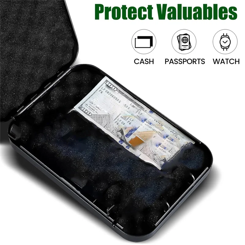 AIAI Gun Safe For Pistols, Solid Steel Pistol Safe, Small Handgun Lock Box With Combination Lock Portable Travel Handgun Safe