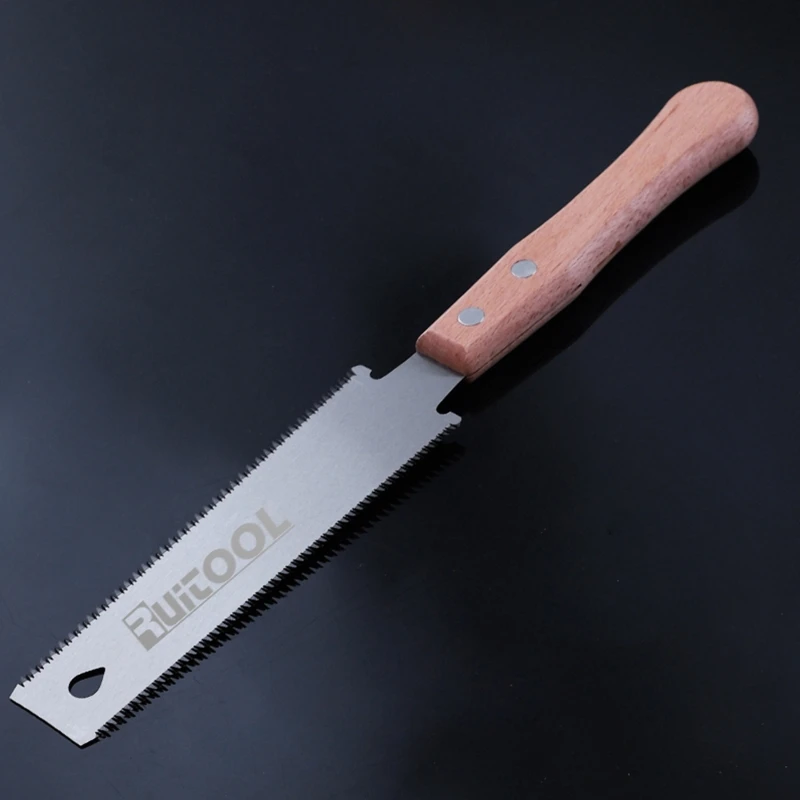Sega a mano professionale a doppio bordo giapponese con lama flessibile in acciaio giapponese sega a mano con taglio a filo a doppio bordo per la lavorazione del legno