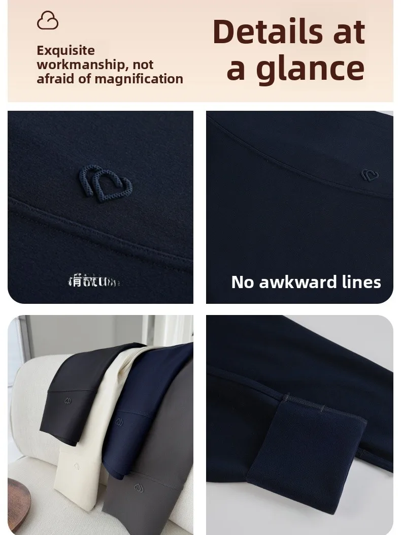 ارتفاع الخصر Thiened arkskin اليوغا السراويل النسائية الخريف الشتاء الدافئة Fce اصطف البطن التحكم التخسيس السراويل الطويلة