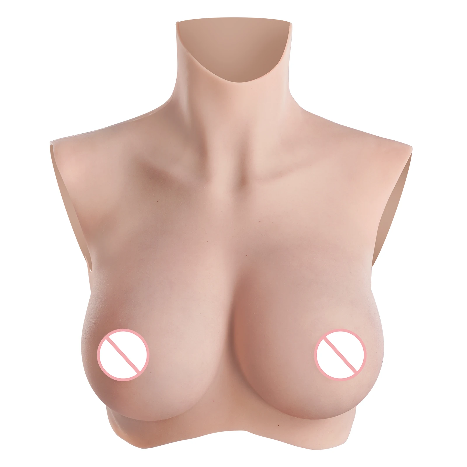 KUMIHO 8G Realistic Breast Form Silicone with Airbag No Oil Sissy Fake Chest Transgender Man Fake Boobs for Crossdresser