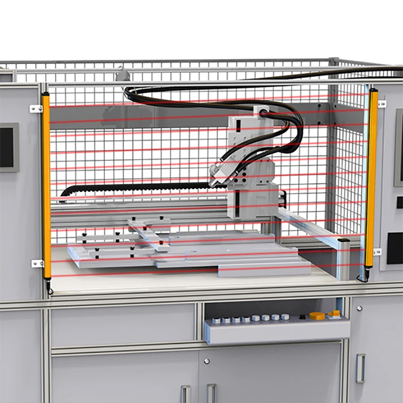 Safety Light Curtain Sensor Switch Ultra-thin Front Light Output Infrared Grating Protection Device Area Protection 10 12 Beam