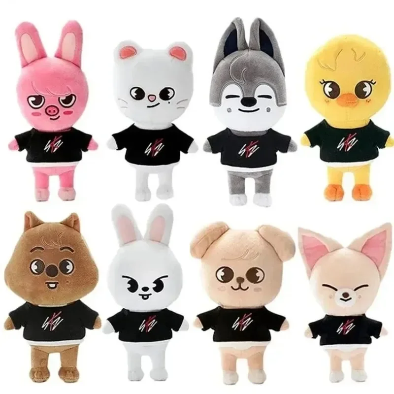 20CM 8pcs Stray Kids Cartoon Stuffed Animal Plushies Doll Kawaii Companion for Kids Adults Fans