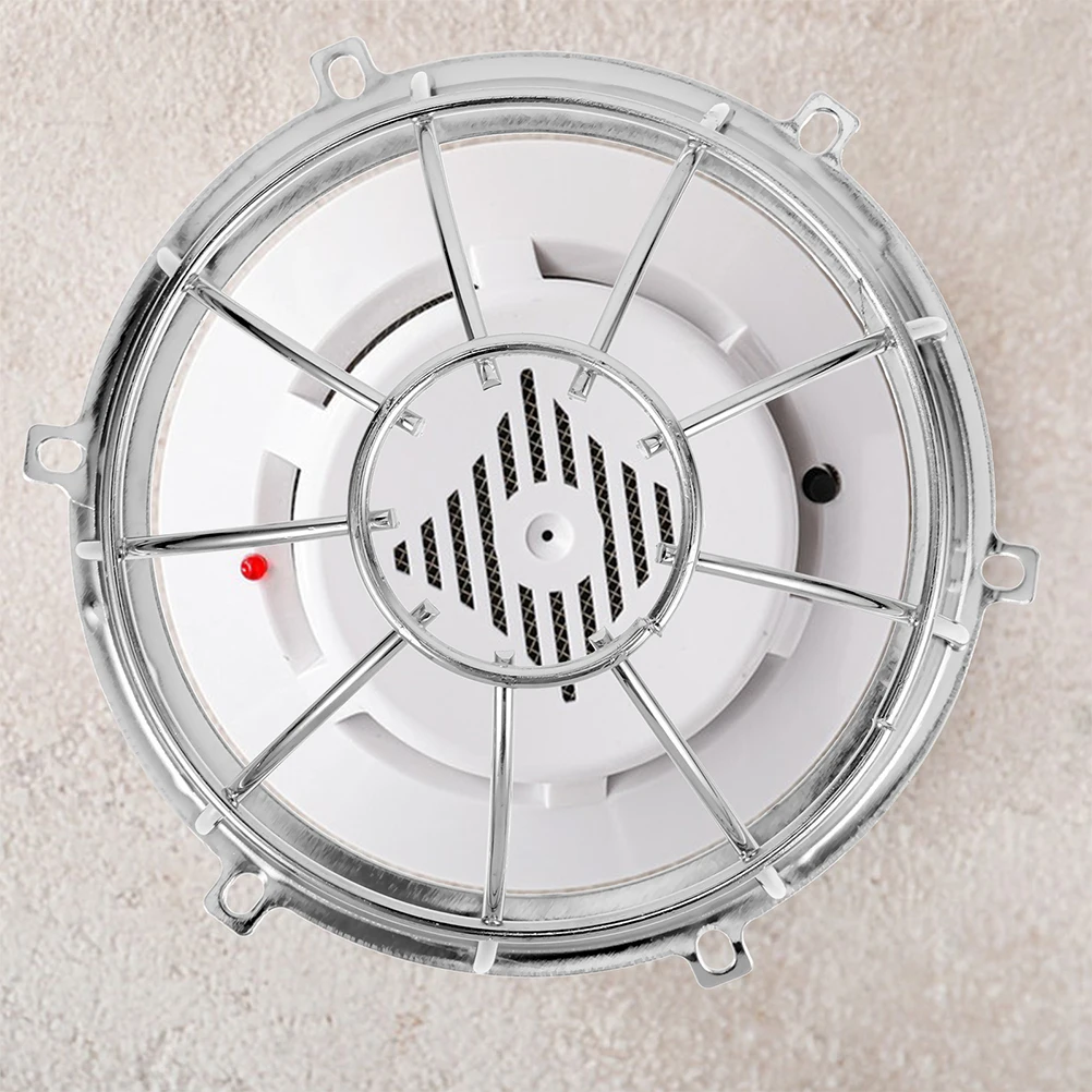 2pcs Fire Sprinkler Guard Cage Iron Bracket Dust Proof Protective Cover For Smoke Sprinkler Protector Alarm Equipment