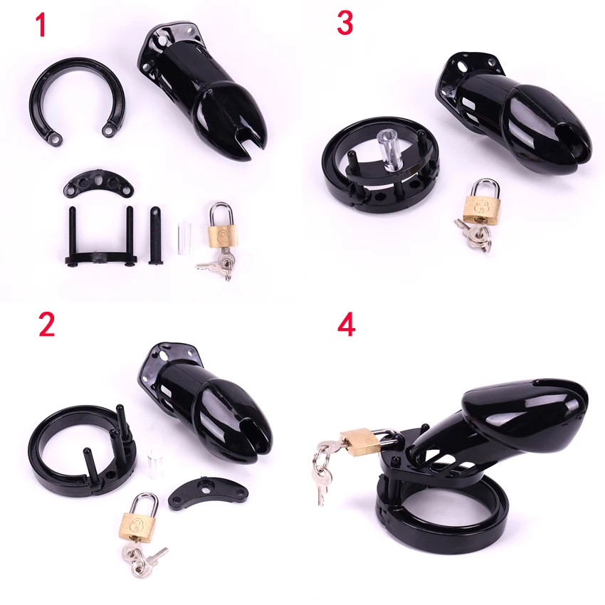 Male Chastity Device with Penis Ring Cock Cages Men Virginity Lock Chastity Lock Belt Cock Ring Adult Game Products Sex Toy 18+