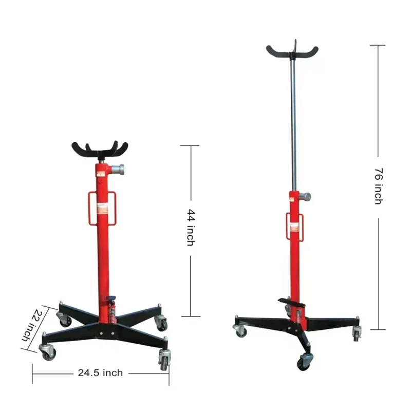 

Heavy Duty Telescopic Gearbox Lifting Auto Maintenance Engine Hoist Pump Spring Telescopic Transmission Jack for Car Repair Tool