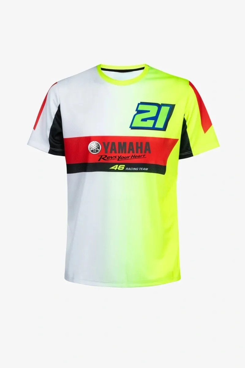 

Summer Hot Selling Yamaha 46 Fashion Gradient Printed Short Sleeved T-shirt for Men Women Sports Motorcycle Riding Shirt