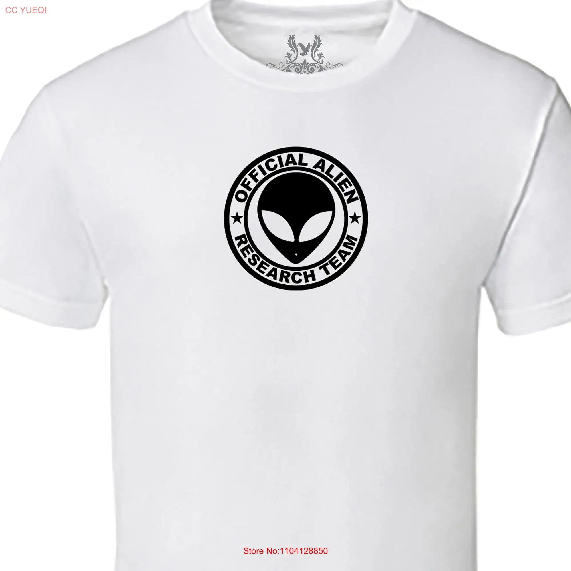 Funny Official Alien Research Team T Shirt  long or short sleeves