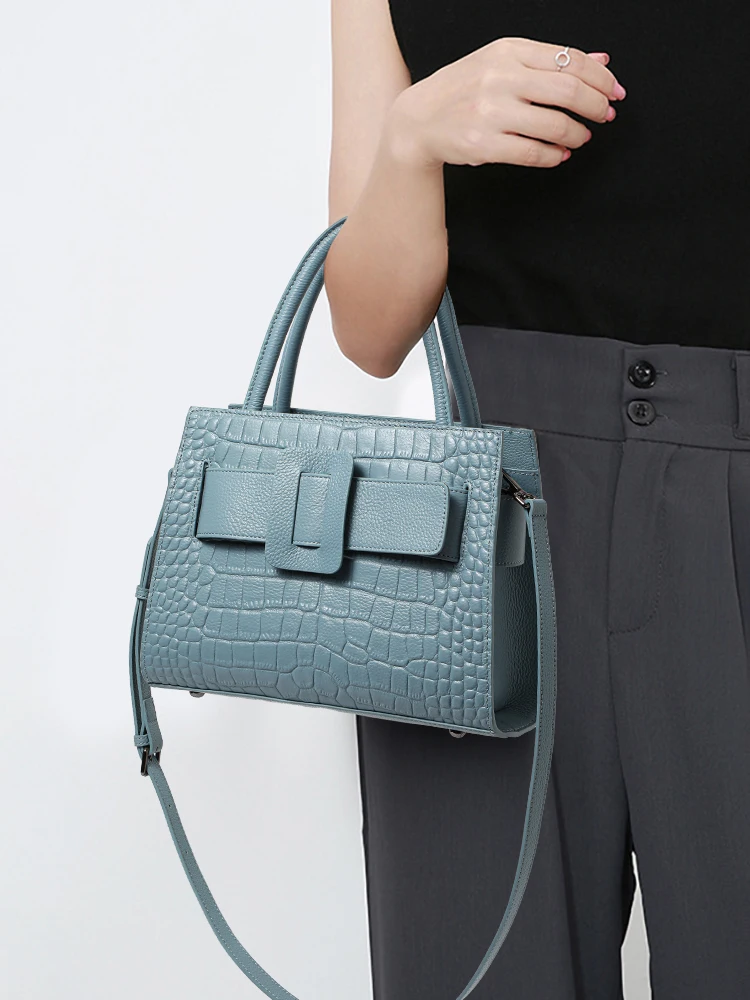 

Leather handbag fashion commuter large-capacity one-shoulder messenger bag ladies handbag