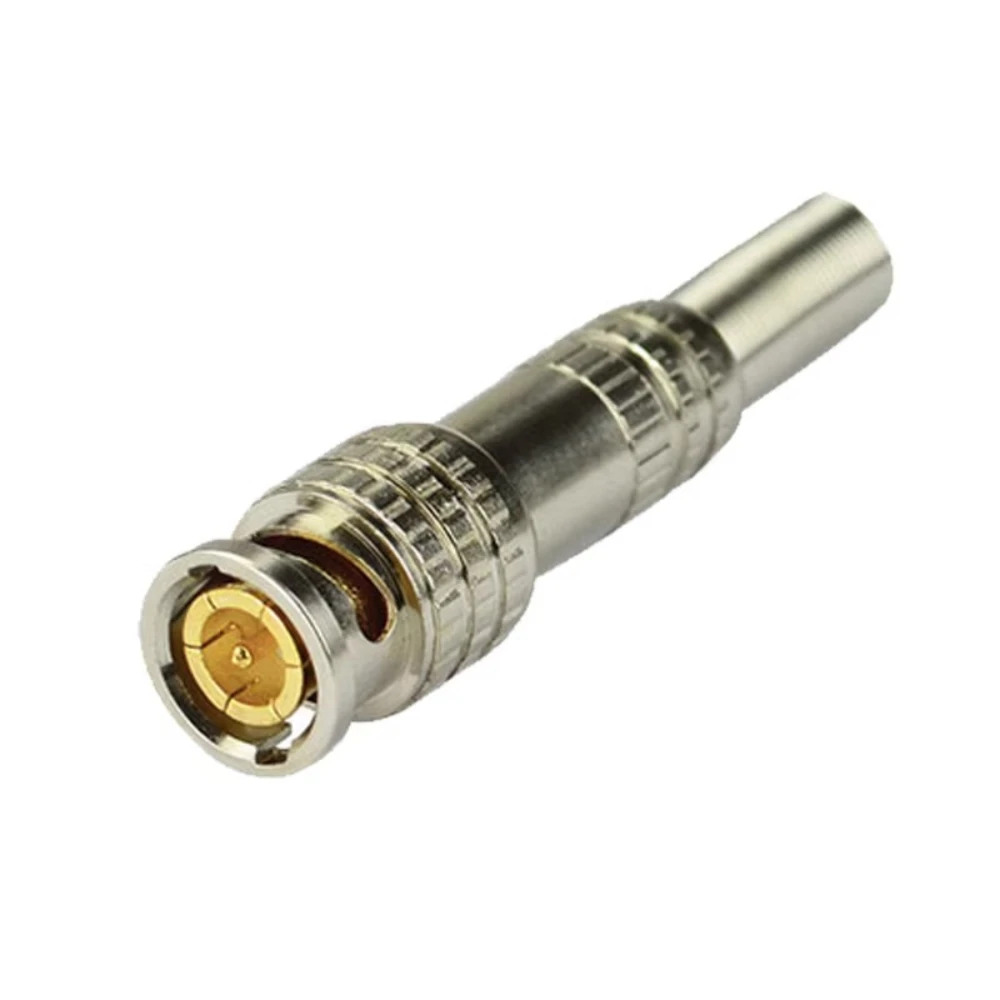 BNC soldering free connector Q9 monitoring analog camera head 75-3-5 coaxial video cable male plug all copper core