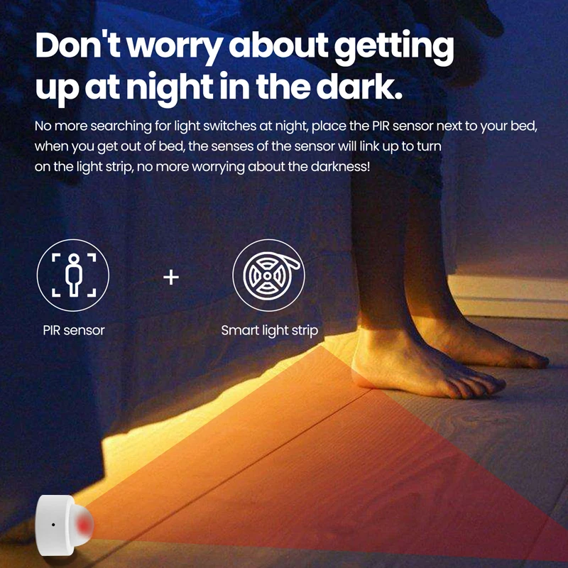 Tuya Zigbee 3.0 sensore di movimento PIR del corpo umano Wireless Smart Life rilevatore di protezione della sicurezza domestica funziona con Alexa Google Home