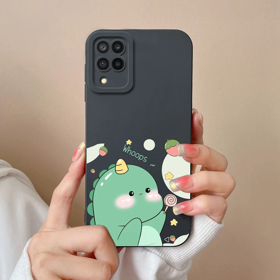 For Samsung Galaxy M12 A12 F12 A125 Case Bright Flowers Soft Silicone Cover Shockproof Coque For M 12 A 12 F12 A125 Shell Funda