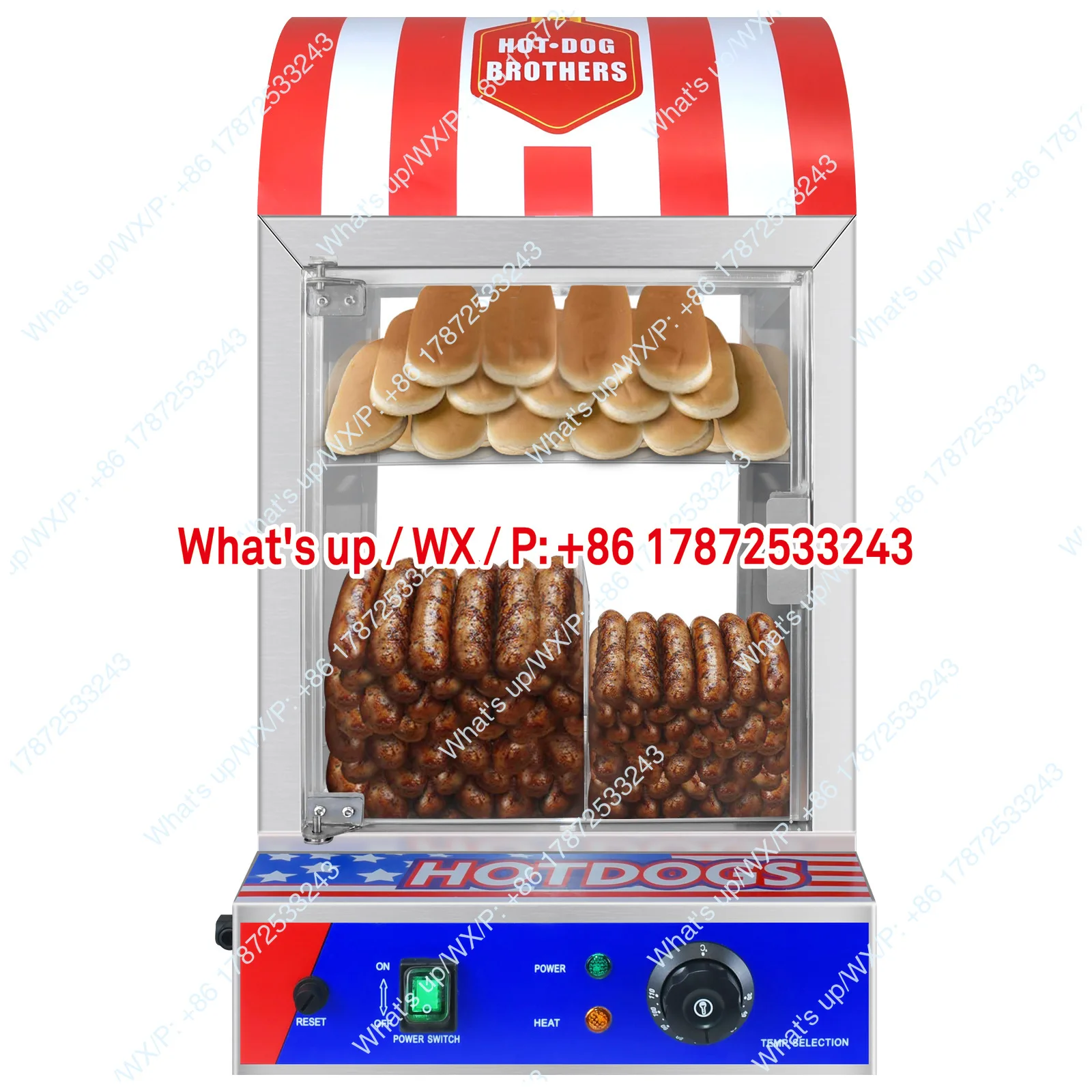 Commercial hot dog insulation cabinet Electric insulation Moisturizing Egg tart insulation Pizza food Deli burger Small