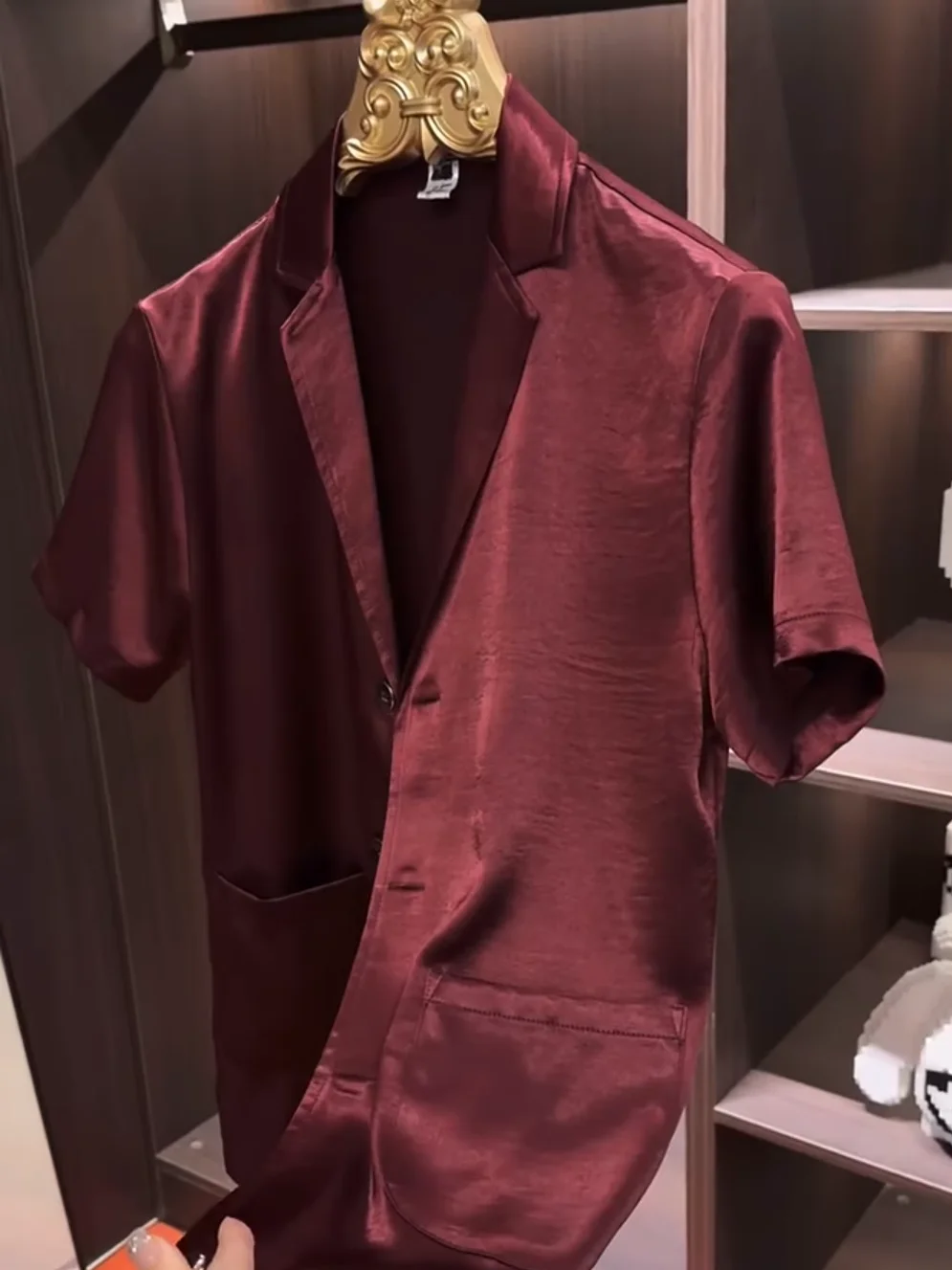 

Summer New Men's Iron-Free Comfortable Breathable ort Sve High-End Feel Trendy Personali High Quali Cool irt