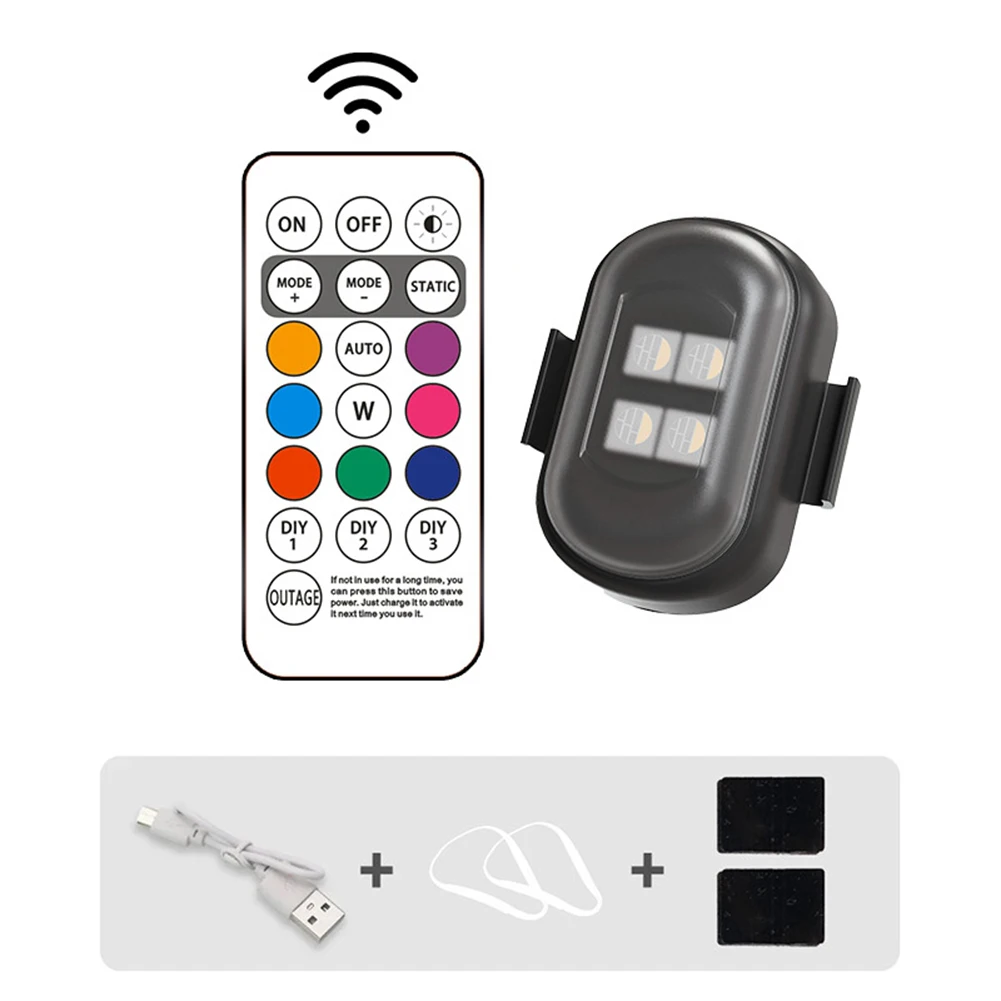 Remote Operated LED for strobe Light for Motorcycles and Electric for bikes with Multiple for flash Modes and Convenient USB