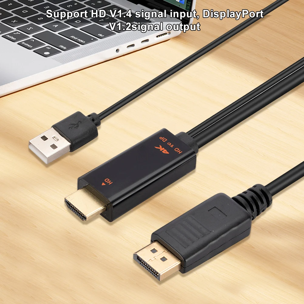 1.8 متر HDMI-متوافق مع كابل DisplayPort 4K 60 هرتز HDMI-مصدر متوافق مع كابل شاشة عرض DP HDMI-متوافق مع سلك DP #3