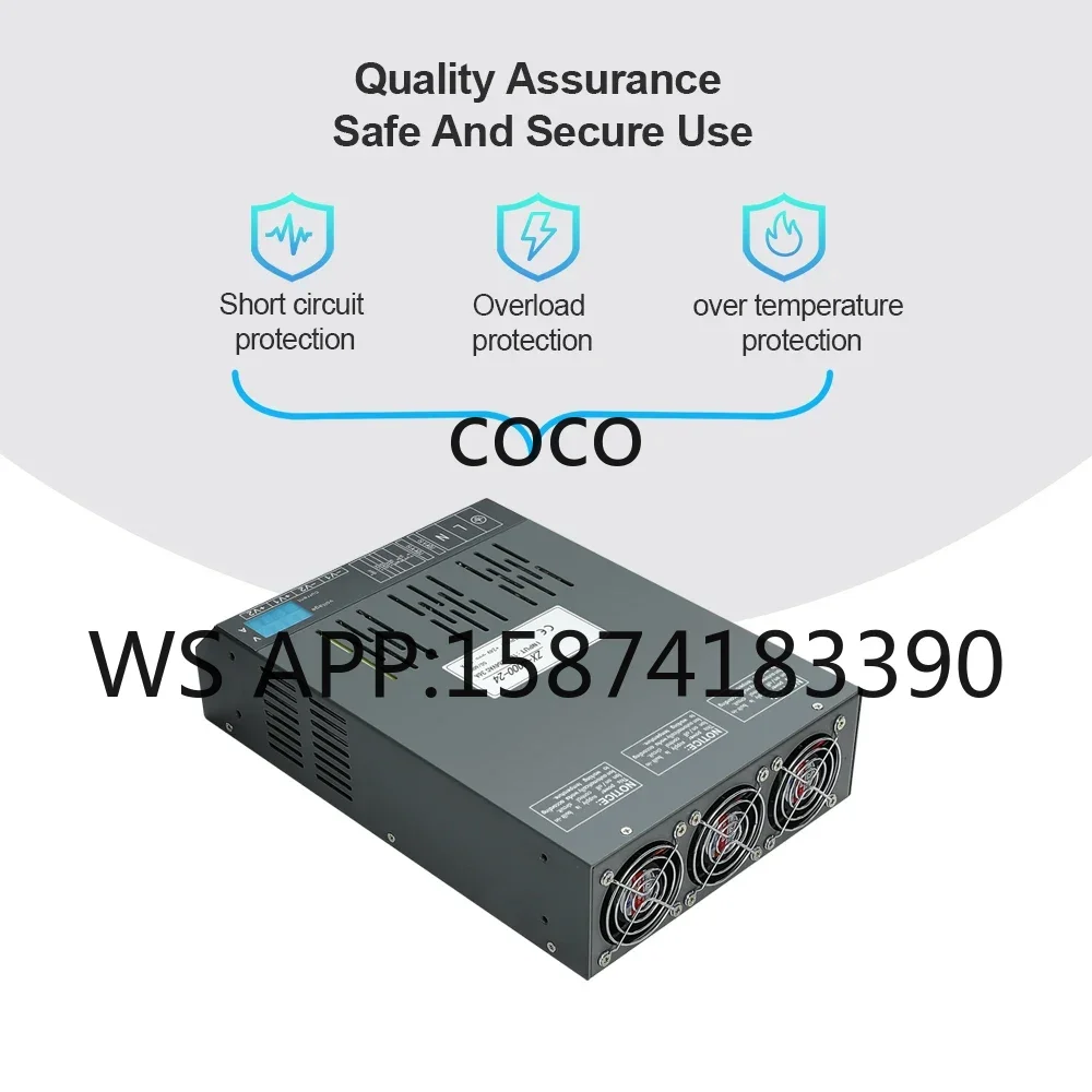 AC to DC 24V 166A 4000W Power Supply, Digital Display Constant Voltage Current with RS485