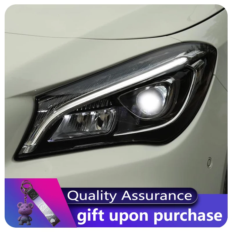 Upgrade For Benz W117 CLA 180 200 220 250 260 2014-2019 Front Lamp LED DRL Headlight Projector Lens Auto Car Part Accessories