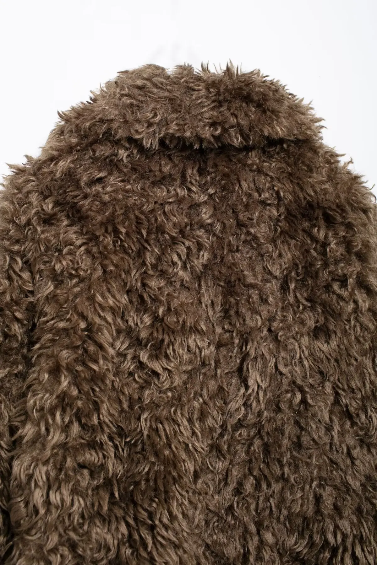 KAOPU ZA Ladies Vintage luxury Thick warm faux fur short jacket Coat Women chic lapel imitation teddy fur winter outerwear top