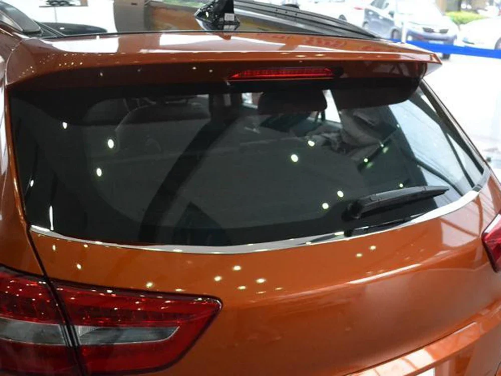 

For Hyundai Cantus Creta ix25 2014-2018 2019 Stainless Steel Rear Window Tailgate Spoiler Trims Cover Tail Molding Strip Frame