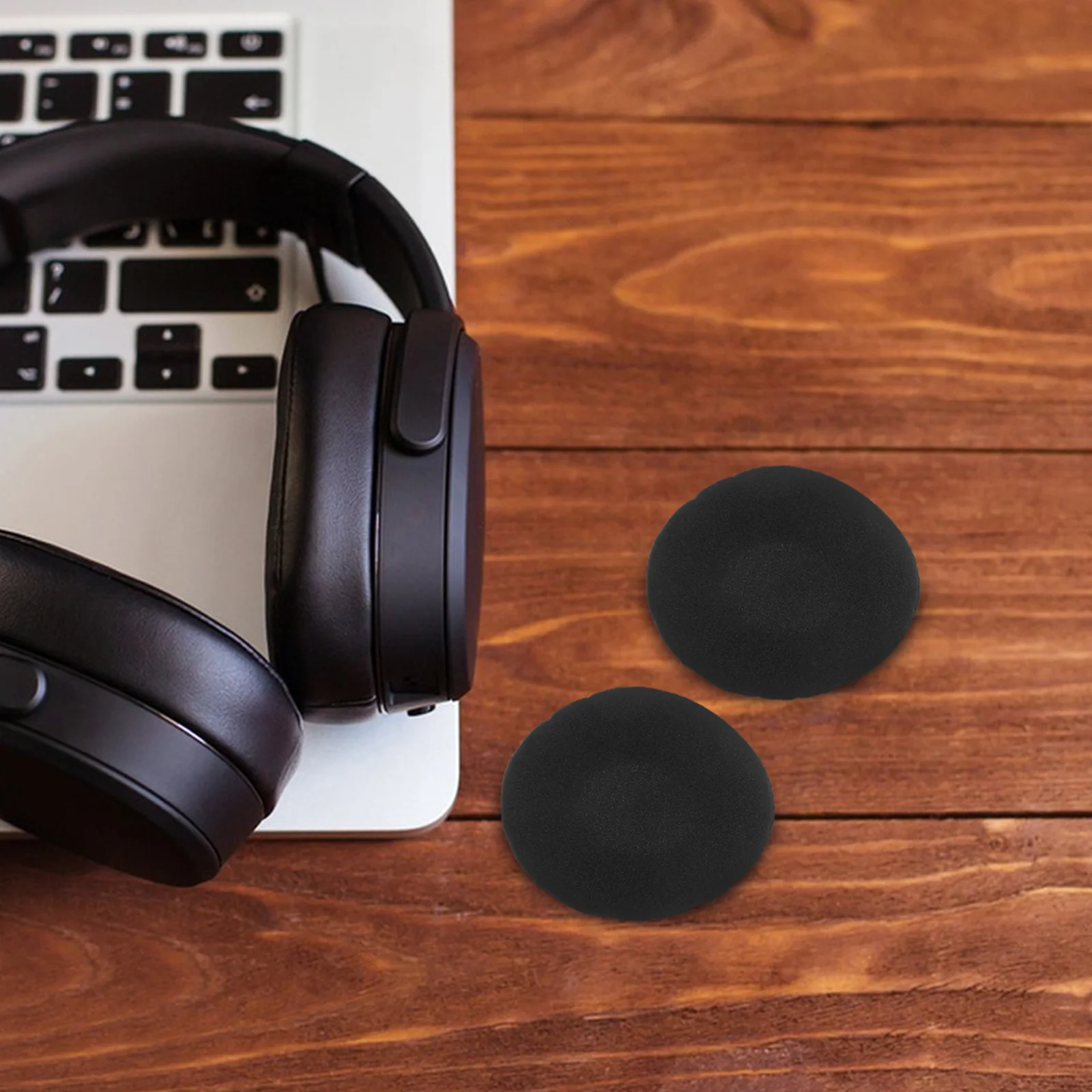 

80 pc Ear Cushion Replacement For Px100 Px131 Koss Sporta Pp Headphones 45Mm Foam Black Comfortable Fit Headphone