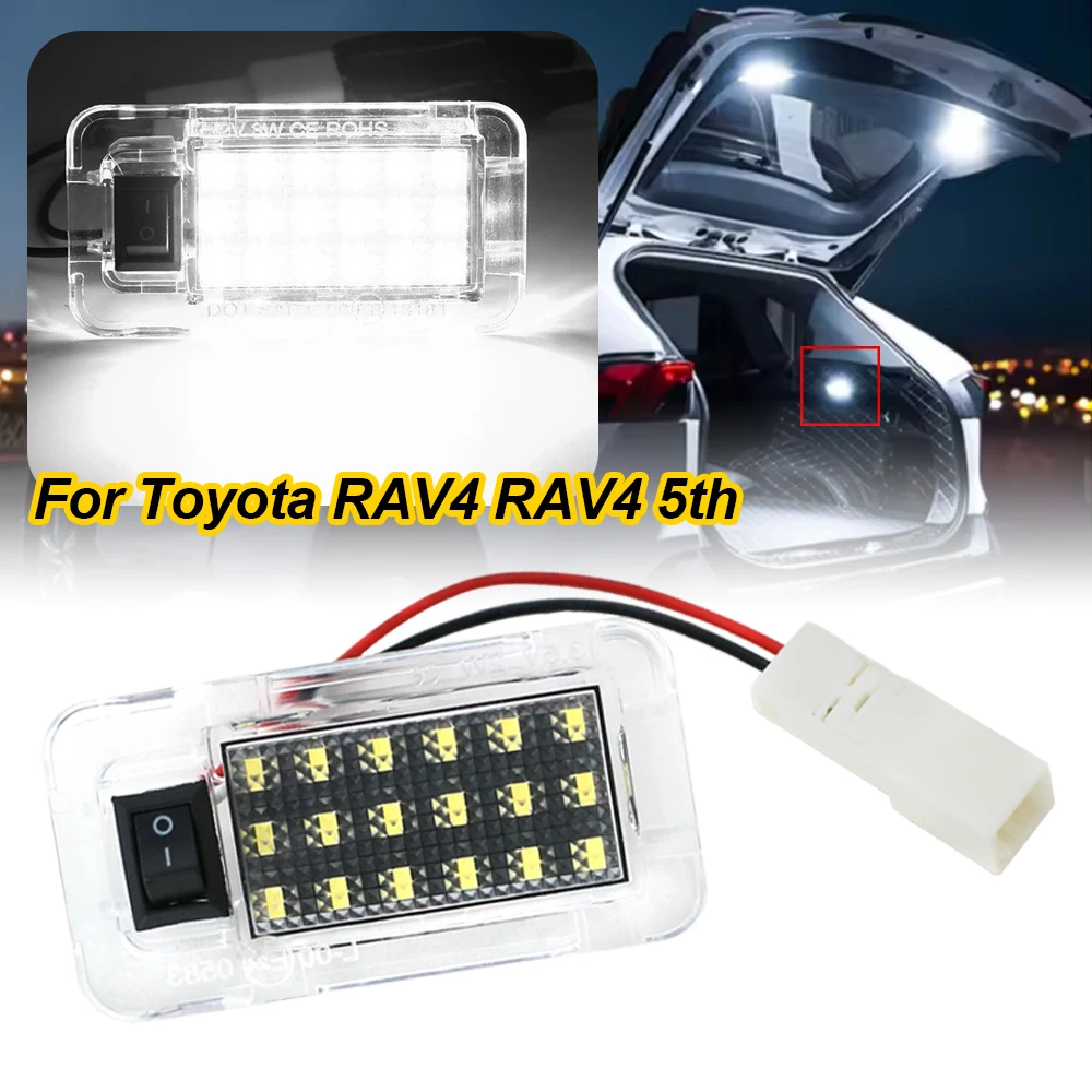 1Pcs Car LED Rear Trunk Lamp Luggage Compartment Light Bulbs 12V For Toyota RAV4 5th 2022 2023 2024 Scion XB TC