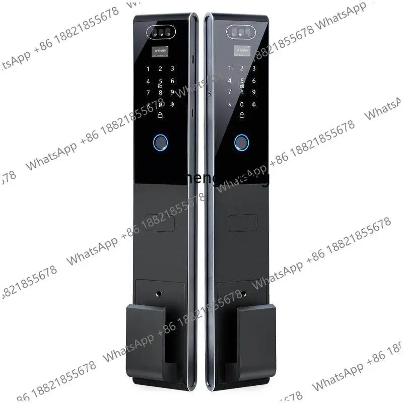 Double-sided 3D facial recognition automatic smart lock fingerprint password lock door