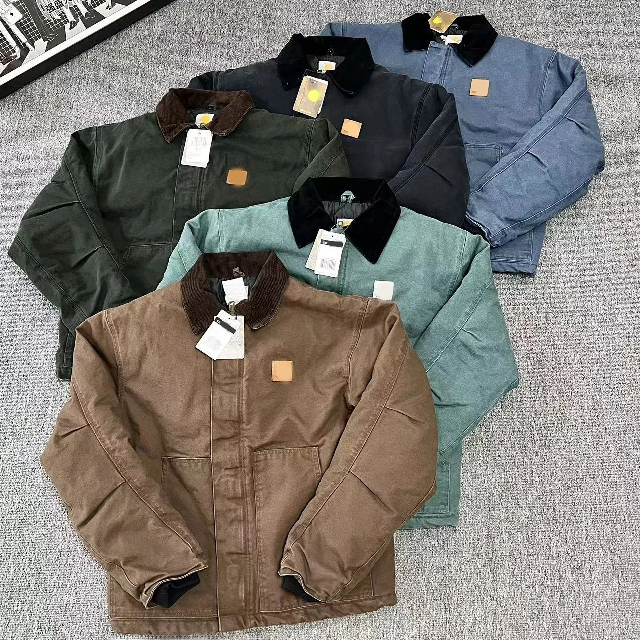 

Холст Waed, хлопок Jaet Detroit Sle, потолочная карта, домашняя одежда, длинная застежка-молния, цветная молодежная верхняя одежда Faion