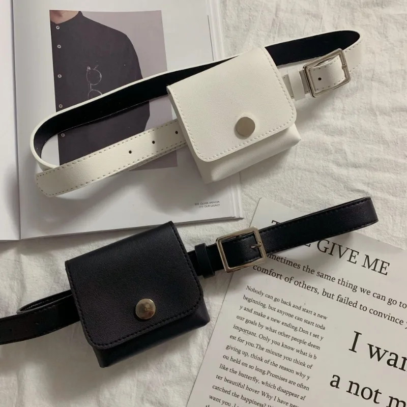 New Women Belt Waist Bag Fashion Mini Vintage Trendy Small Leather Bag Retro Detachable Female