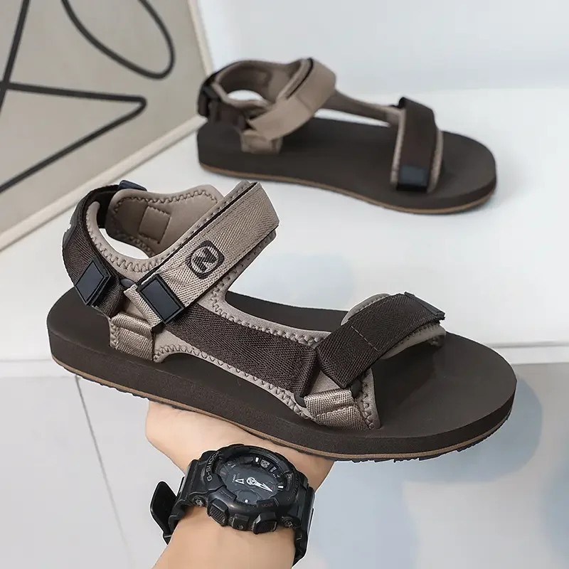 

Summer Sandals Slides Beach Shoes Mens Gladiator Sandals Flat Rome Shoes Style Summer Casual Shoes for Men Big Size 50 51 52