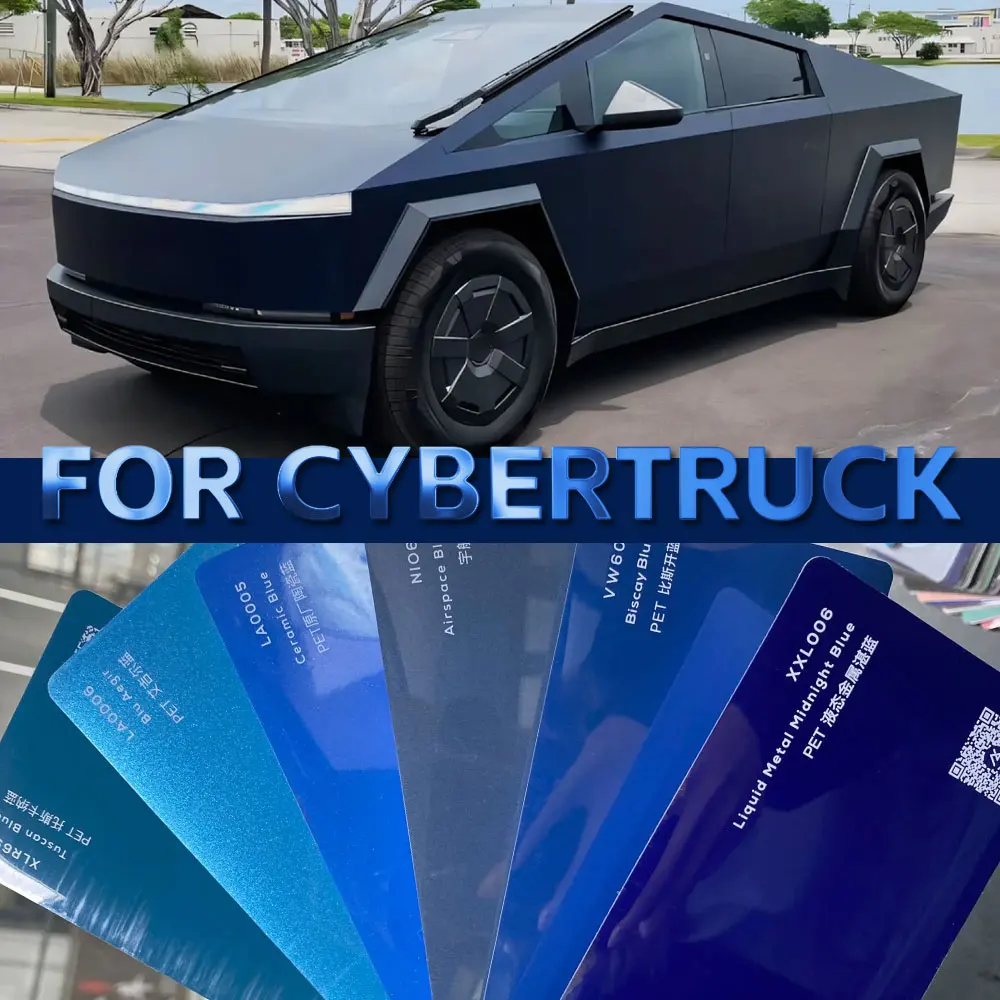 PPF Carbon Fiber Pattern PPF Car Paint Protection Engine Film Trim for Tesla Cybertruck 2024 2025 2026-Up Decal Kit Anti-Scratch